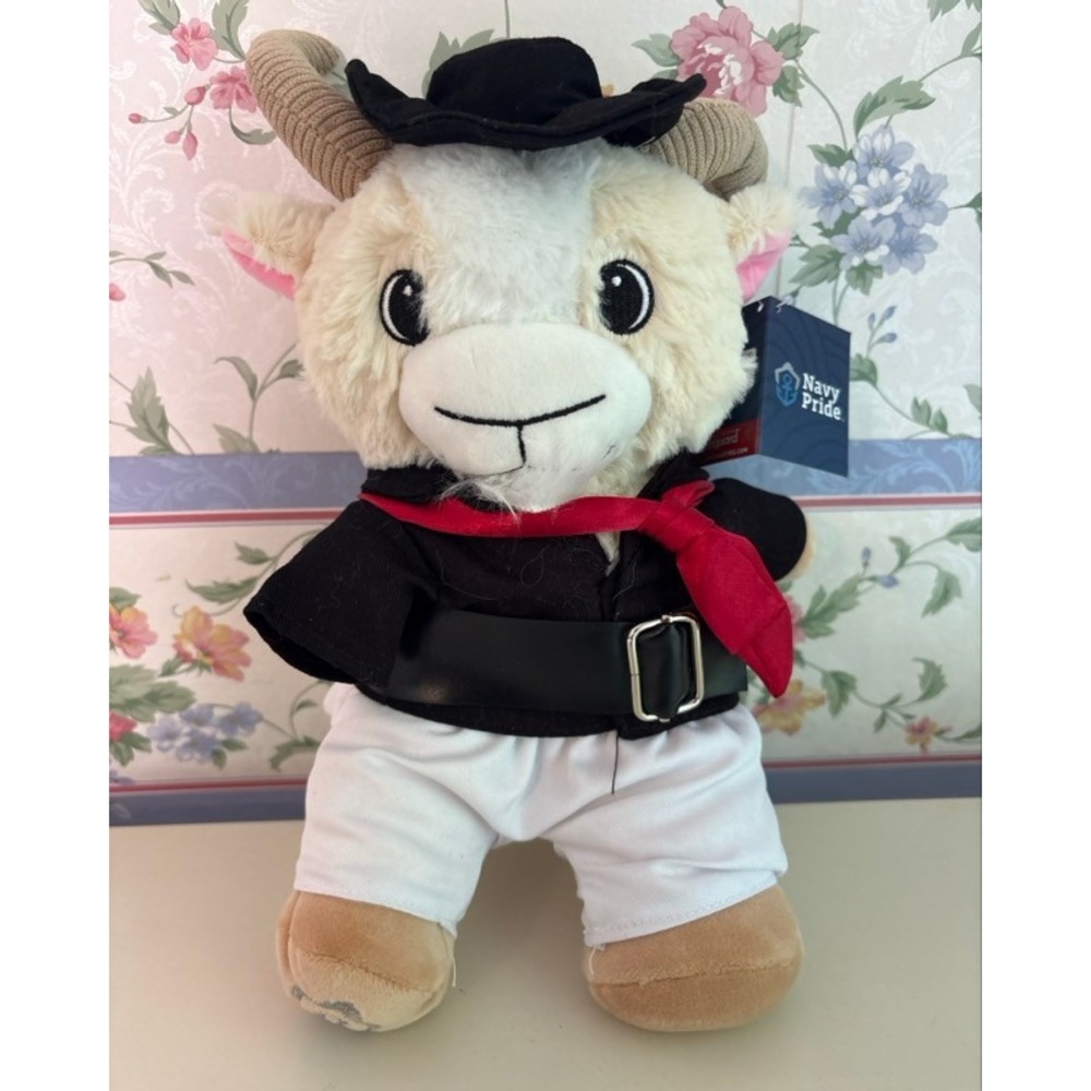 Navy Pride Petty Officer Bill‎ the Goat 8 inch Ultrasoft Plush Mascot Vanguard